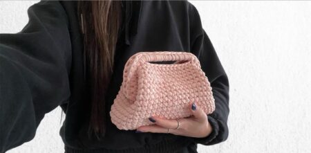 Clutch bag rosa
