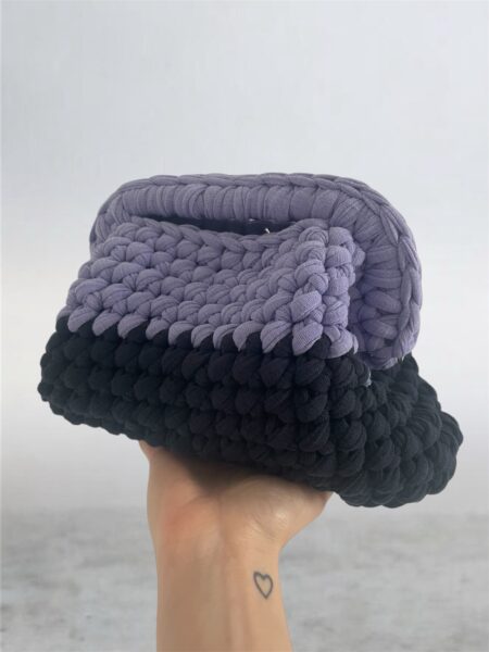 Clutch bag bicolore