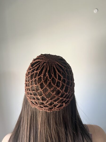 Cappello a rete marrone