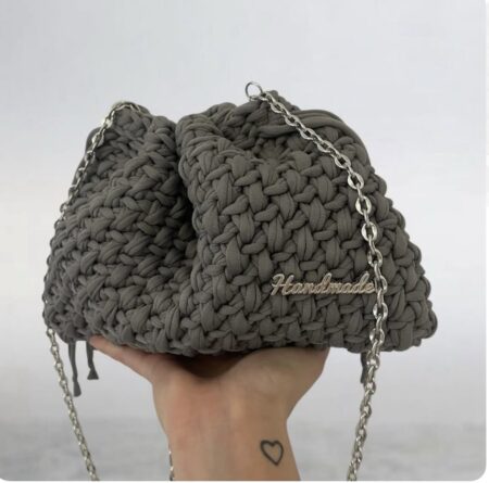 Pouch bag grigio
