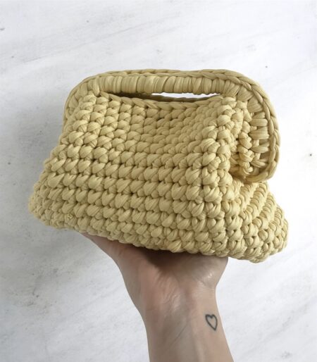 Clutch giallo pastello